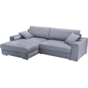 exxpo - sofa fashion Ecksofa "Larnaca, inkl. Bettfunktion und Bettkasten, bequem und komfortabel,", mit extrabreiten Rückenkissen und 2 Zierkissen