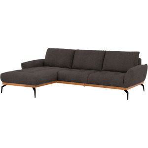 exxpo - sofa fashion Ecksofa "NICEA, erstklassiger Komfort, tolle Details, Holzsockel in eiche geölt", In hochwertiger Verarbeitung und ergonomische Sitzposition