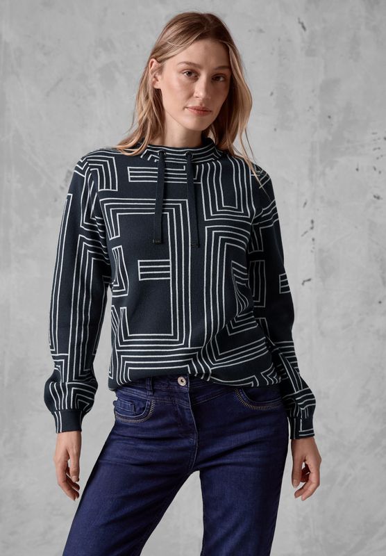 Cecil Strickpullover, mit feinem Streifenmuster
