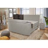 Jockenhöfer Gruppe Boxspringbett "Bel Air", mit versenkbarem TV-Lift (für bis zu 40 Zoll), Fernbedienung und Bettkasten/Stauraum