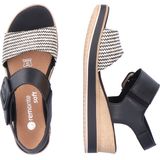 Remonte Sandalette "ELLE-Collection", Sommerschuh, Sandale, Bequemschuh mit Klett unter der Zierschnalle