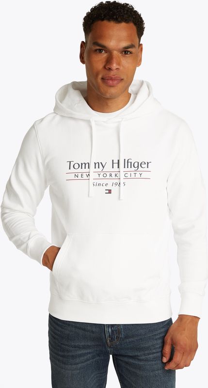 Tommy Hilfiger Hoodie "HILFIGER CENTER STACK HOODY", mit großem mehrfarbigen Print