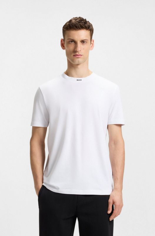 BOSS GREEN T-Shirt "Tee Rib", mit Logo am Ausschnitt