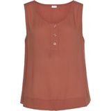 Buffalo Blusentop, aus gekreppter Viskose mit Knopfleiste, Tanktop, Blusenshirt