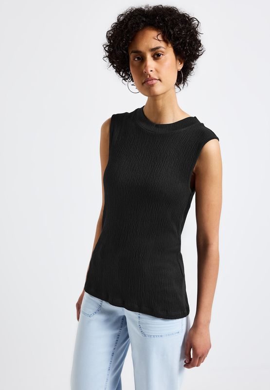 STREET ONE Stehkragenshirt, soft und weich