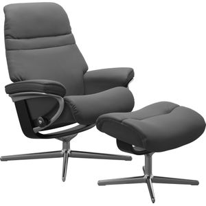 Stressless Relaxsessel "Sunrise", mit Cross Base, Größe S, M & L, Holzakzent Schwarz