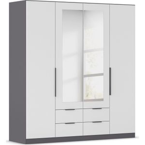 rauch Drehtürenschrank "Kleiderschrank Schrank Garderobe KREFELD optional mit Spiegel", mit 3 Griff-Varianten, inkl. praktischen Schubladen MADE IN GERMANY