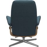 Stressless Relaxsessel "Consul", (Set, Relaxsessel mit Hocker), mit Hocker, mit Cross Base, Größe S, M & L, Holzakzent Eiche