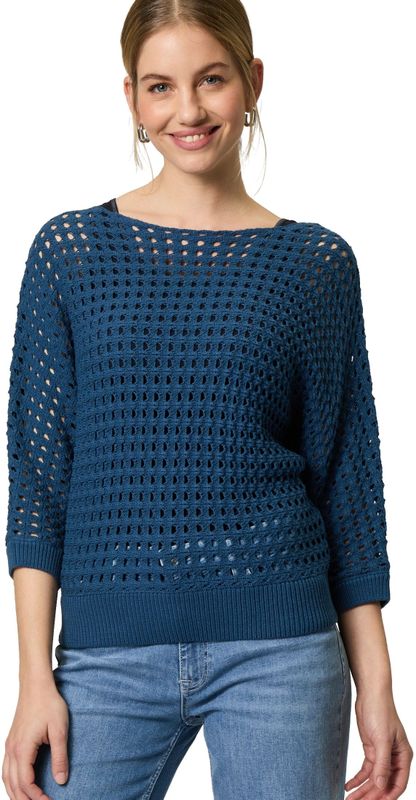 Zero Strickpullover "zero Pullover mit Lochmuster", (1 tlg.), Lochmuster