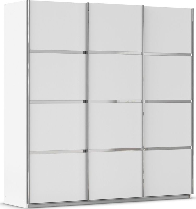 rauch Kleiderschrank "Schwebetürenschrank OTTO´s Choice Garderobe Schrank TOP ANGEBOT Avola", (in 3 verschiedenen Ausstattungen BASIC/CLASSIC/PREMIUM), mit eleganten Zierleisten in Chrom, Schwarz oder Weiß MADE IN GERMANY