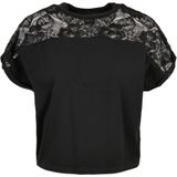 URBAN CLASSICS T-Shirt "Urban Classics Damen Ladies Short Oversized Lace Tee", (1 tlg.)