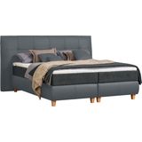 alina Boxspringbett "Luella", ADA trendline Boxspringbett, inkl. Matratze und Viscoschaum-Topper