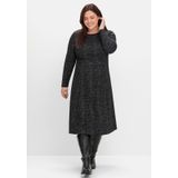 Sheego Shirtkleid "Große Größen", aus Interlock, im Jacquardmuster