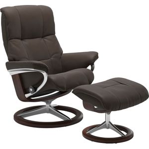 Stressless Relaxsessel "Mayfair", (Set, Relaxsessel mit Hocker), mit Hocker, mit Signature Base, Größe S, M & L, Gestell Braun