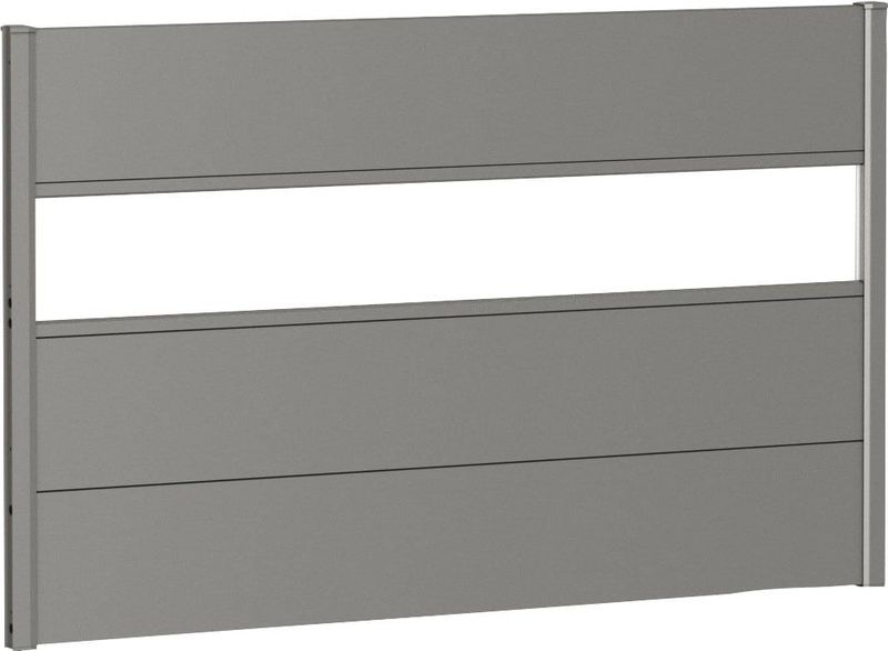 Biohort Sichtschutzelement, 3 Metall-Paneele, 1 Acrylglas-Paneel und 2 Schienen, LxH: 145x91 cm