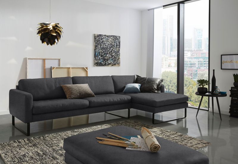 3C Candy Ecksofa "Aidan modernes Sofa in aktueller Formensprache, bequem, L-Form", eleganter Stil mit hohem Sitzkomfort, auch mit Lederbezug