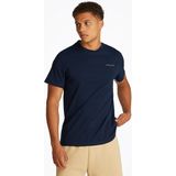 Tommy Jeans Plus Rundhalsshirt "TJM SLIM LINEAR CHEST SS TEE EXT", in Großen Größen, Logodruck