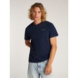 Tommy Jeans Plus Rundhalsshirt "TJM SLIM LINEAR CHEST SS TEE EXT", in Großen Größen, Logodruck