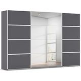 rauch Kleiderschrank "Schwebetürenschrank OTTO´s Choice Garderobe Schrank TOP ANGEBOT Avola", (in 3 verschiedenen Ausstattungen BASIC/CLASSIC/PREMIUM inkl. Spiegel), mit eleganten Zierleisten in Chrom, Schwarz oder Weiß MADE IN GERMANY