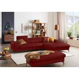 W.SCHILLIG Ecksofa "piedroo, Designsofa mit tollem Sitzkomfort, elegant und bequem, L-Form", Kopfteilverstellung, wahlweise mit Sitztiefenverstellung, Breite 303cm