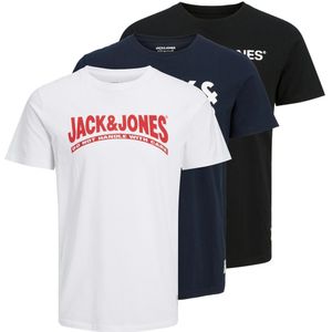 Jack & Jones Kurzarmshirt "JOR30HISTORY TEE SS CREW NECK 3PK MP", (Packung, 3 tlg.)