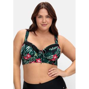 Sheego Bügel-Bikini-Top "Große Größen", mit Formbügel und Kontrast-Volants