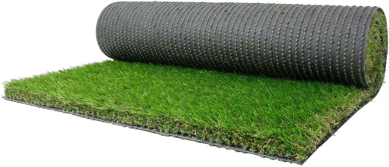 Primaflor-Ideen in Textil Kunstrasen "FORESTLAND", rechteckig, 37 mm Höhe, realistische Optik, mit Drainagefunktion, ideal für Balkon & Terrasse