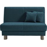 ell + ell Schlafsofa "Enny", Liegefläche Breite 120 oder 140 cm, Liegehöhe 40 cm, Füße alufarben