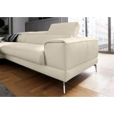 W.SCHILLIG Ecksofa "piedroo, Designsofa mit tollem Sitzkomfort, bequem und elegant, L-Form", Kopfteilverstellung, wahlweise mit Sitztiefenverstellung, Breite 303cm