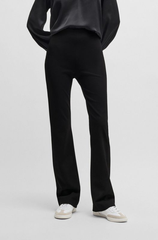 BOSS ORANGE Webhose "Taboot Premium Damenmode", mit seitlichem Reißverschluss, flared Form, Milano Qualität Loungewear
