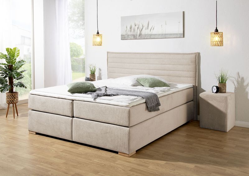Home affaire Boxspringbett ""Östermoor"", in H2, H3 oder H4 erhältlich