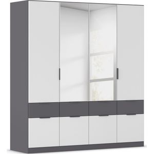 rauch Kleiderschrank "Kleiderschrank Schrank Garderobe Wäscheschrank DUNDEE", (mit 3 Griff-Varianten), Schubladen in zwei Höhen, optional mit Spiegel MADE IN GERMANY