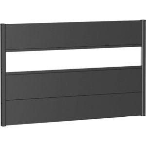 Biohort Sichtschutzelement, 3 Metall-Paneele, 1 Acrylglas-Paneel und 2 Sschienen, LxH: 145x91 cm