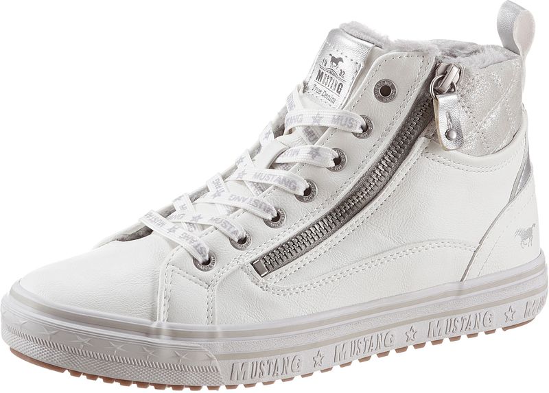 Mustang Shoes Sneaker, mit bedrucktem Fellimitat-Kragen