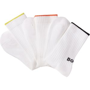 BOSS Businesssocken "3PQS Rib Logo Bam", (Packung, 3 Paar), mit Kontraststreifen