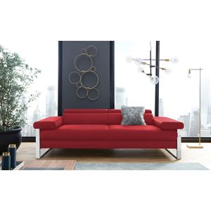 W.SCHILLIG 2-Sitzer "finn", German Design Award 2016, Fußgestell Chrom glänzend, Breite 230 cm
