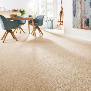Andiamo Teppichboden "Softness", rechteckig, 17 mm Höhe, Uni Farben, Breite 400 cm, besonders weich, Wohnzimmer, Schlafzimmer