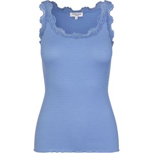 rosemunde Tanktop "Babette Silk Top", wunderschöner Vintage-Spitzenbesatz an Ausschnitt und Trägern
