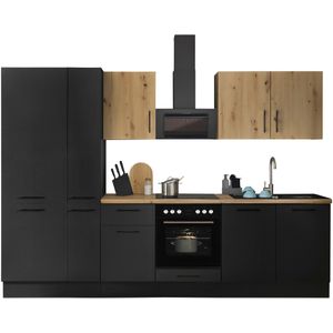 BASIC by Balculina Küchenzeile "Turin", Breite 300 cm, wahlweise mit E-Geräten