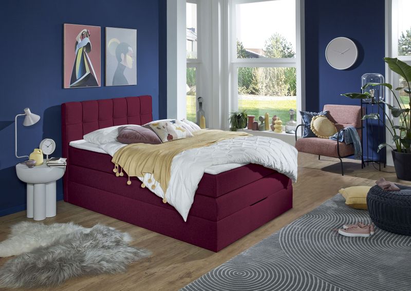 INOSIGN Boxspringbett "Fornoli", inkl. Topper und Bettkasten, H3 in zwei Matratzenarten