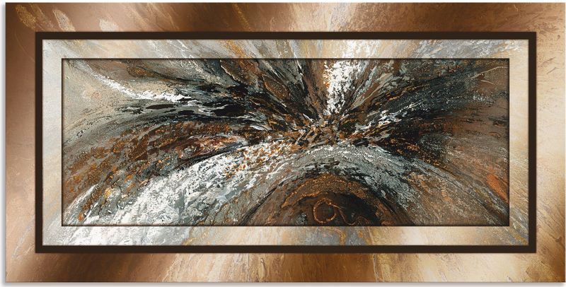 Artland Wandbild "Gold Abstrakt 1", Gegenstandslos, (1 St.), als Alubild, Outdoorbild, Leinwandbild, Poster in verschied. Größen
