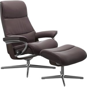 Stressless Relaxsessel "View", mit Cross Base, Größe S, M & L, Holzakzent Wenge