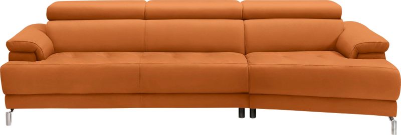 Egoitaliano Ecksofa "Soul, extravagantes Designsofa, Megasofa, super bequem, tolle Details", mit Trapez-Abschlußelement, inkl verstellbarer Kopfteile