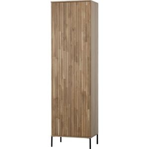 WOOOD Garderobenschrank "New Gravure, Mehrzweckschrank mit 5 Fächern", mit grafischen Relieftüren, Breite 60 cm