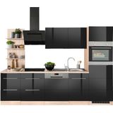 KOCHSTATION Küchenzeile "KS-Brindisi Breite 280 cm", wahlweise mit E-Geräten und Induktion, mit MDF-Fronten und Regal