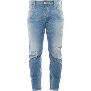 Le Temps Des Cerises Stoffhose "JEAN", mit lässigen Used-Elementen