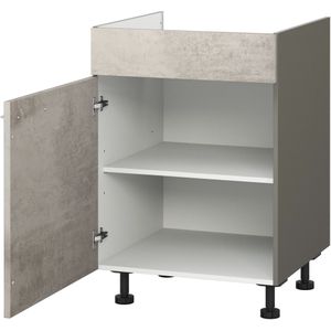 KOCHSTATION Kochfeldumbauschrank "KS-Trea KBL60", mit einem Einlegeboden, Breite 60 cm, Höhe 75 cm
