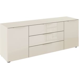 rauch Kombikommode "Kommode Türkommode Sideboard Kombikommode FLIPP mit Glasfront", (Breite 160 cm mit 2 Einlegeböden), 2-türig, 3 Schubladen, Soft-Close-Funktion, Oberboden und Front Glas