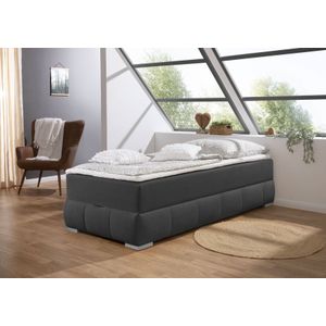 Guido Maria Kretschmer Home&Living Boxbett "Wehma", ohne Kopfteil, inklusive Topper und Bettkasten