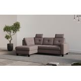 Places of Style Ecksofa "Varese", Kreuznaht in beige